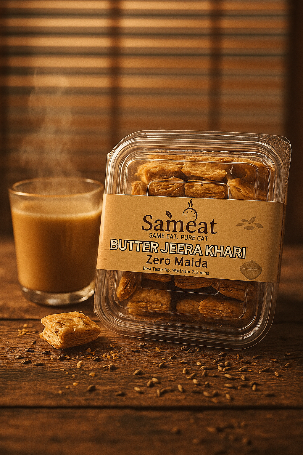 Jeera Khari - Roasted Jeera (Cumin) Savory Khari
