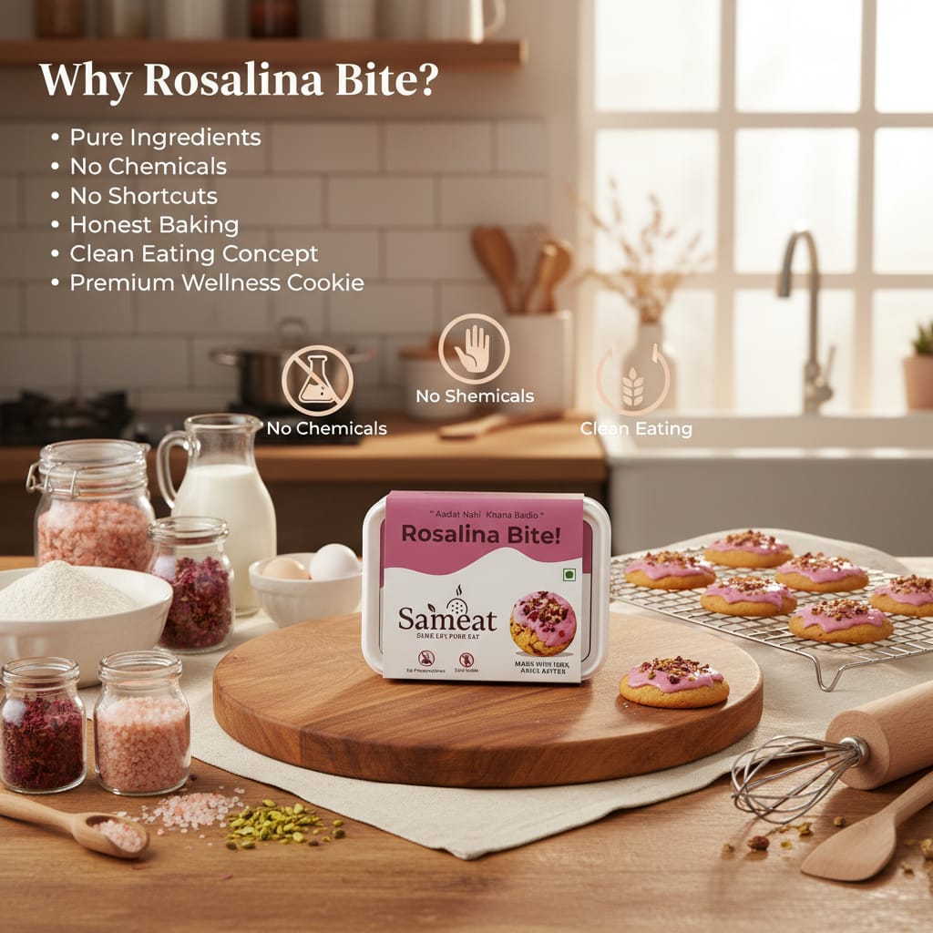 Rosalina Bites – Rose Almond Cookies (No Maida, Gluten-Free)