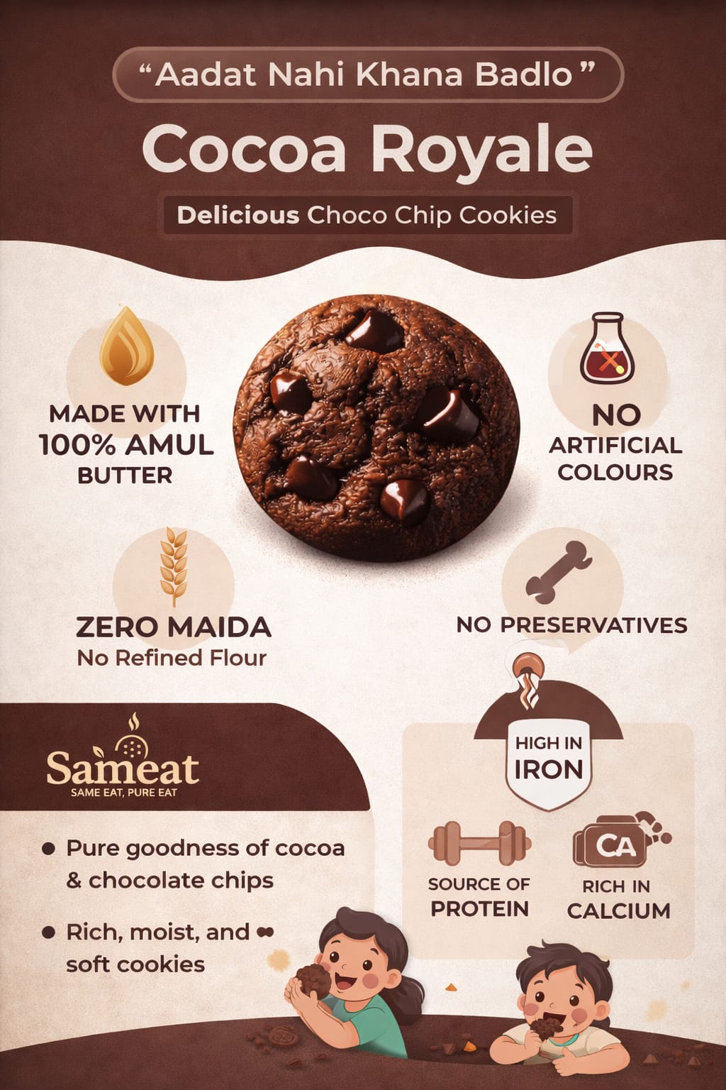Cocoa Royale - Double Chocolate Premium Butter Cookies